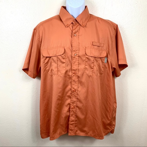 Taalwoods Other - TALLWOODS Men’s Casual shirt Orange buttons down